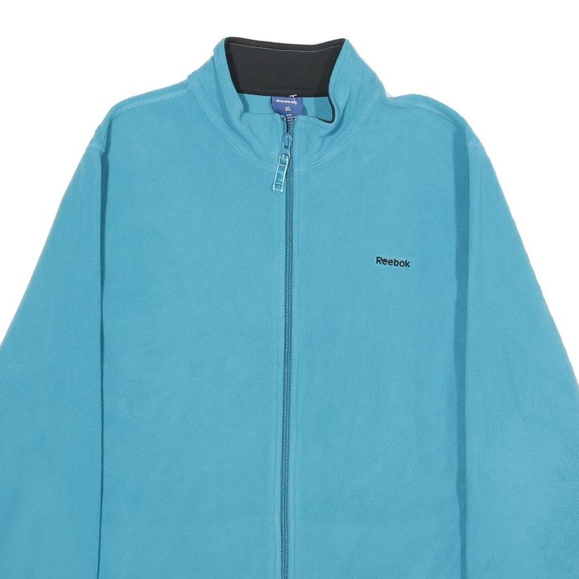 REEBOK Womens Blue Jacket XL Polyester Plain Zip Lightweight Sports Casual