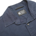 CARHARTT Mens Navy & Mid Blue Cotton Blend Shirt M Workwear Casual Button Front