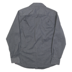 WRANGLER Mens Grey Shirt S Cotton Long Sleeve Casual Button Pocket Workwear