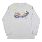 ALSTYLE Mens Grey 2007 Rose Bowl Football Graphic Long Sleeve Crew Neck XL