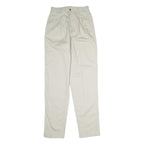 EDDIE BAUER Mens Cotton Beige Regular Fit Straight Leg Trousers W26 L33 Casual