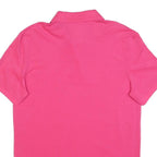 POLO RALPH LAUREN Mens Pink Cotton Blend Short Sleeve Plain Polo Shirt M