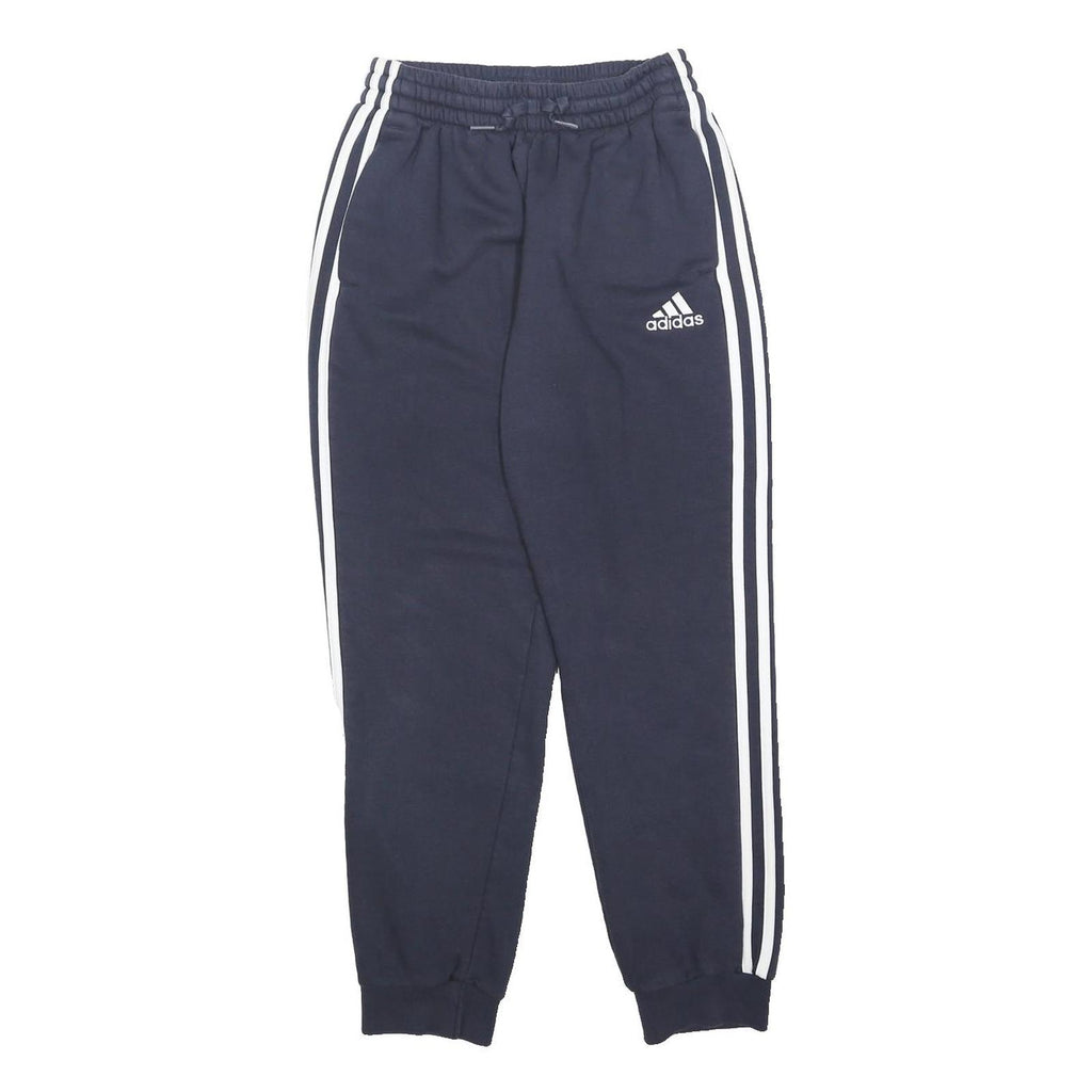 ADIDAS Womens Joggers Navy Blue & White Slim Tapered S W22 L26 Classic