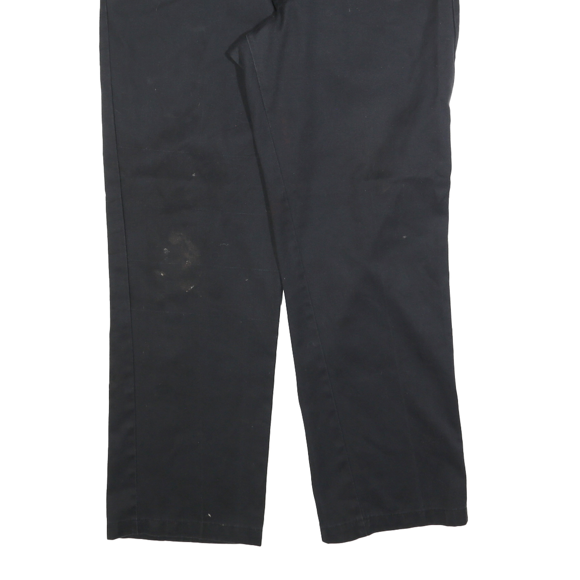 DICKIES Mens Cotton Blend Black Regular Fit Straight Leg Trousers W36 L30