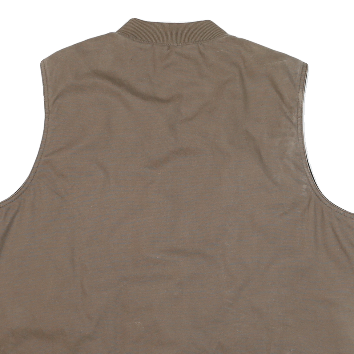 WOLVERINE Mens Brown Cotton Blend Zip Jacket XL Workwear Sleeveless Casual Vest