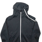 ADIDAS Womens Black Hoodie Full Zip UK 12