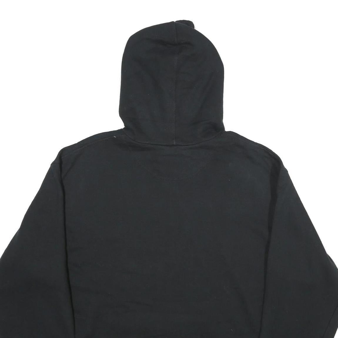 CHAMPION Mens Black Hoodie L Classic Cotton Blend Pullover Sweatshirt
