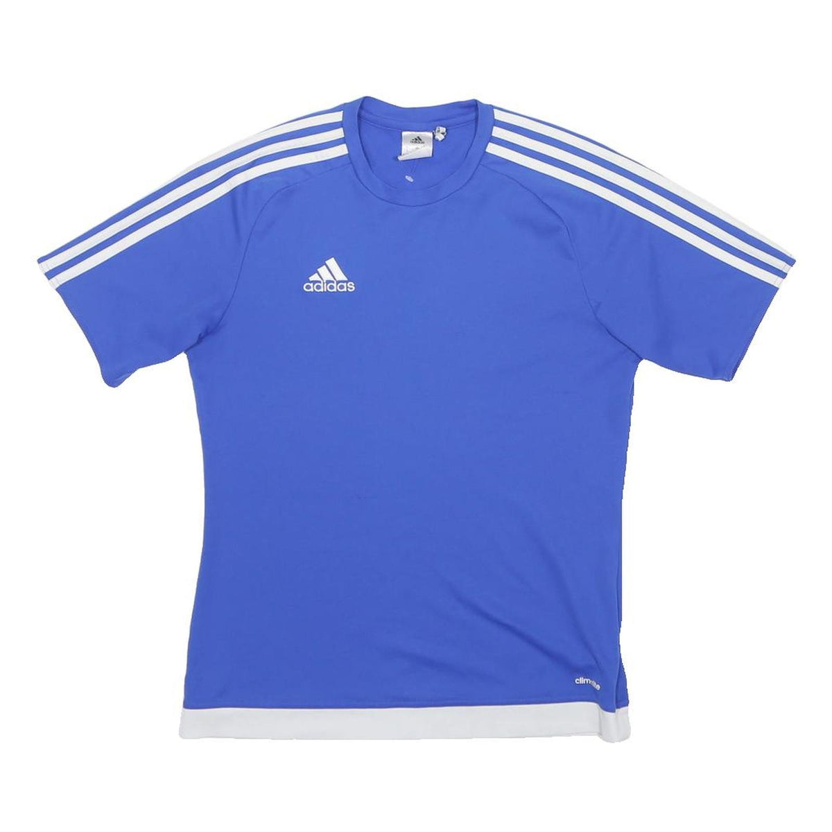 ADIDAS Mens Blue S Short Sleeve Crew Neck Sports T-Shirt Polyester Blend
