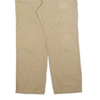 CARHARTT Mens Cotton Blend Beige Relaxed Straight Trousers W36 L30 Workwear