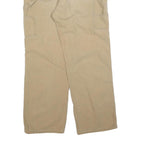 CARHARTT Mens Cotton Blend Beige Relaxed Straight Trousers W36 L30 Workwear