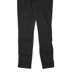 JUICY COUTURE Womens Regular Black Cotton Blend Zip Trousers W30 L29 Side Stripe