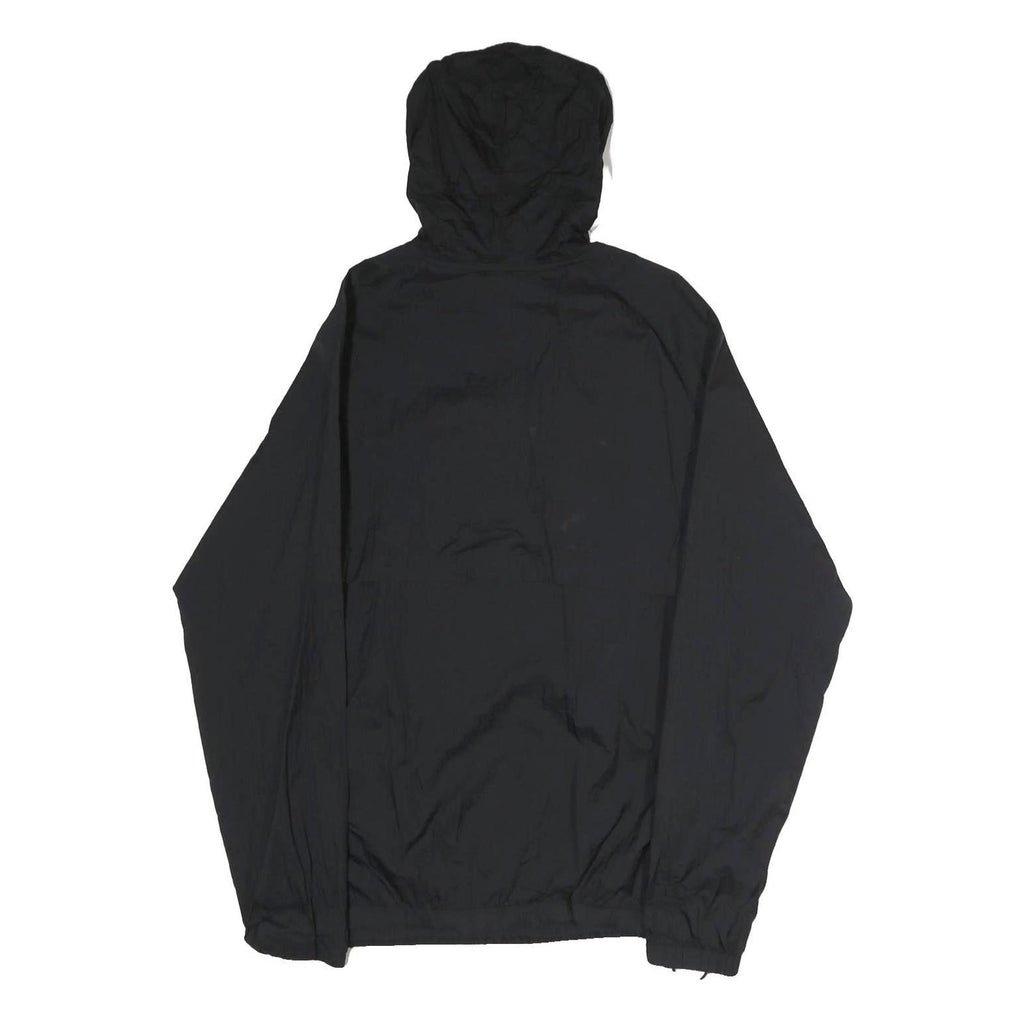 CHAMPION Mens Black Zip Hooded Cotton Jacket L Pullover Casual Sportswear