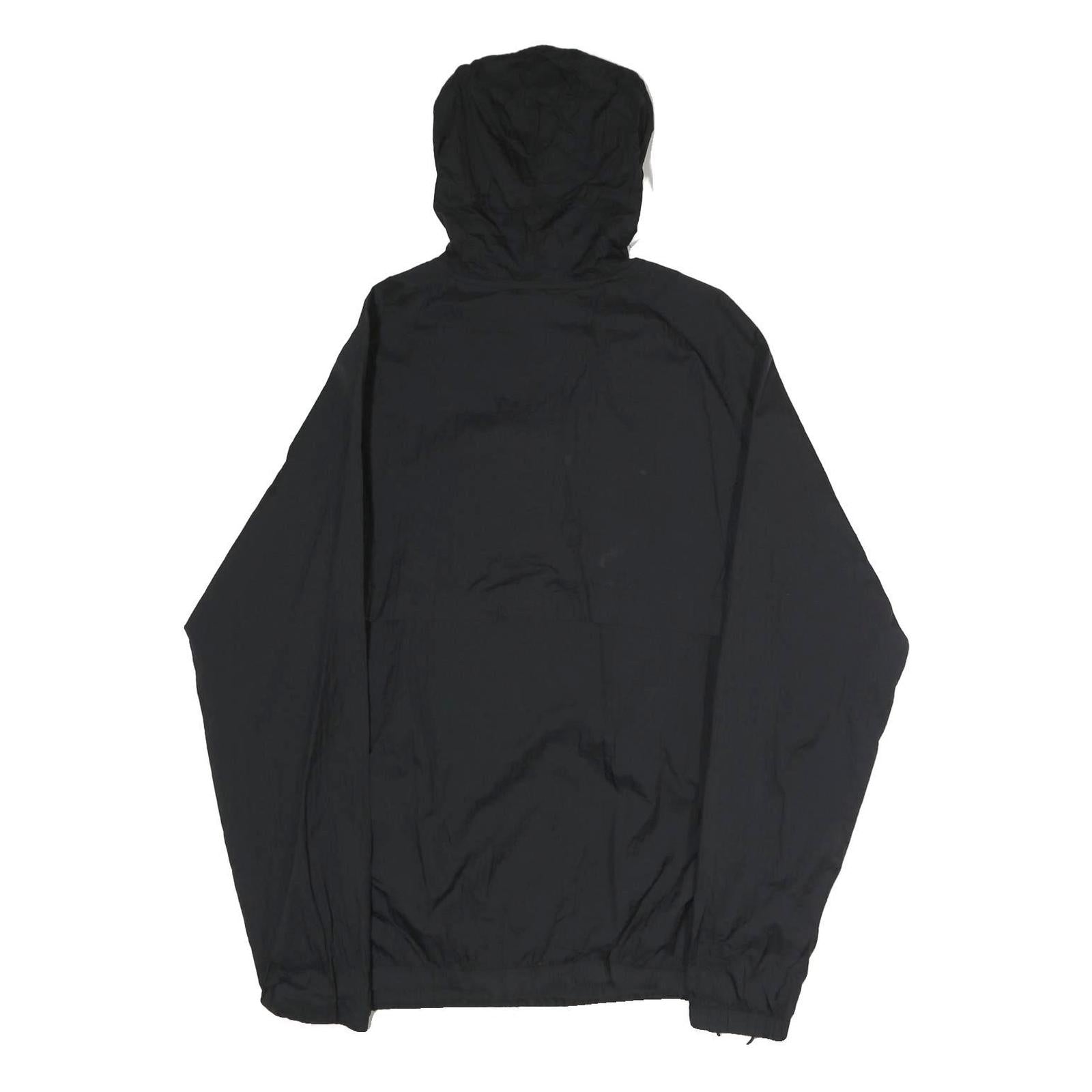 CHAMPION Mens Black Zip Hooded Cotton Jacket L Pullover Casual Sportswear