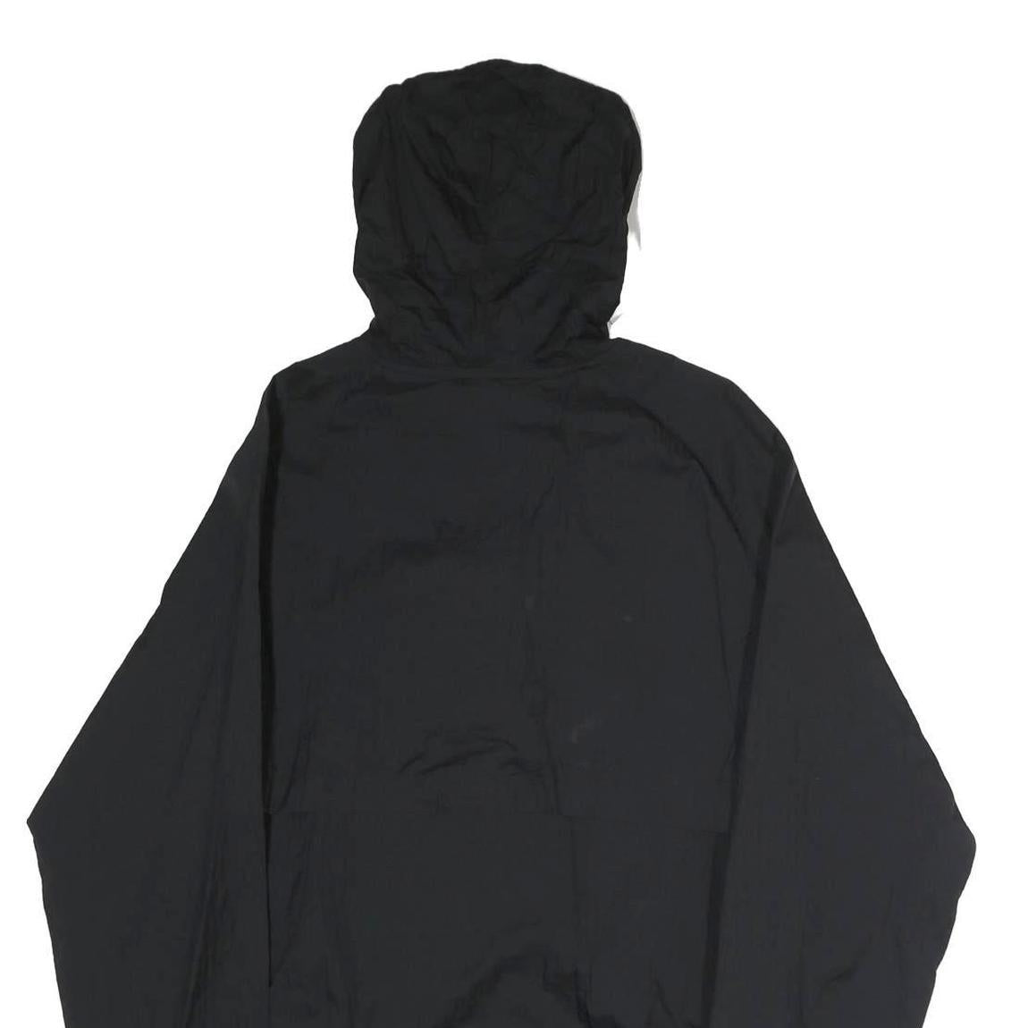 CHAMPION Mens Black Zip Hooded Cotton Jacket L Pullover Casual Sportswear