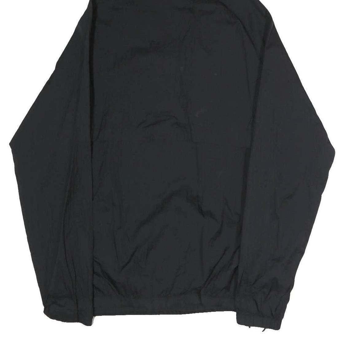 CHAMPION Mens Black Zip Hooded Cotton Jacket L Pullover Casual Sportswear