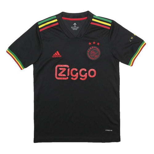 ADIDAS Ajax 21/22 Third Mens Black S T-Shirt Short Sleeve V-Neck Football Jersey