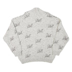 NANIBON Mens Cream Patterned Wool Blend Jumper Roll Neck Basic Knit XL Vintage