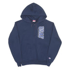 CHAMPION Mens Navy USAF Quarter Zip Hoodie M Cotton Blend Casual Sweatshirt