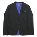 ZARA Mens Black Formal Button Jacket M Woven Classic Blazer Suit Elegant