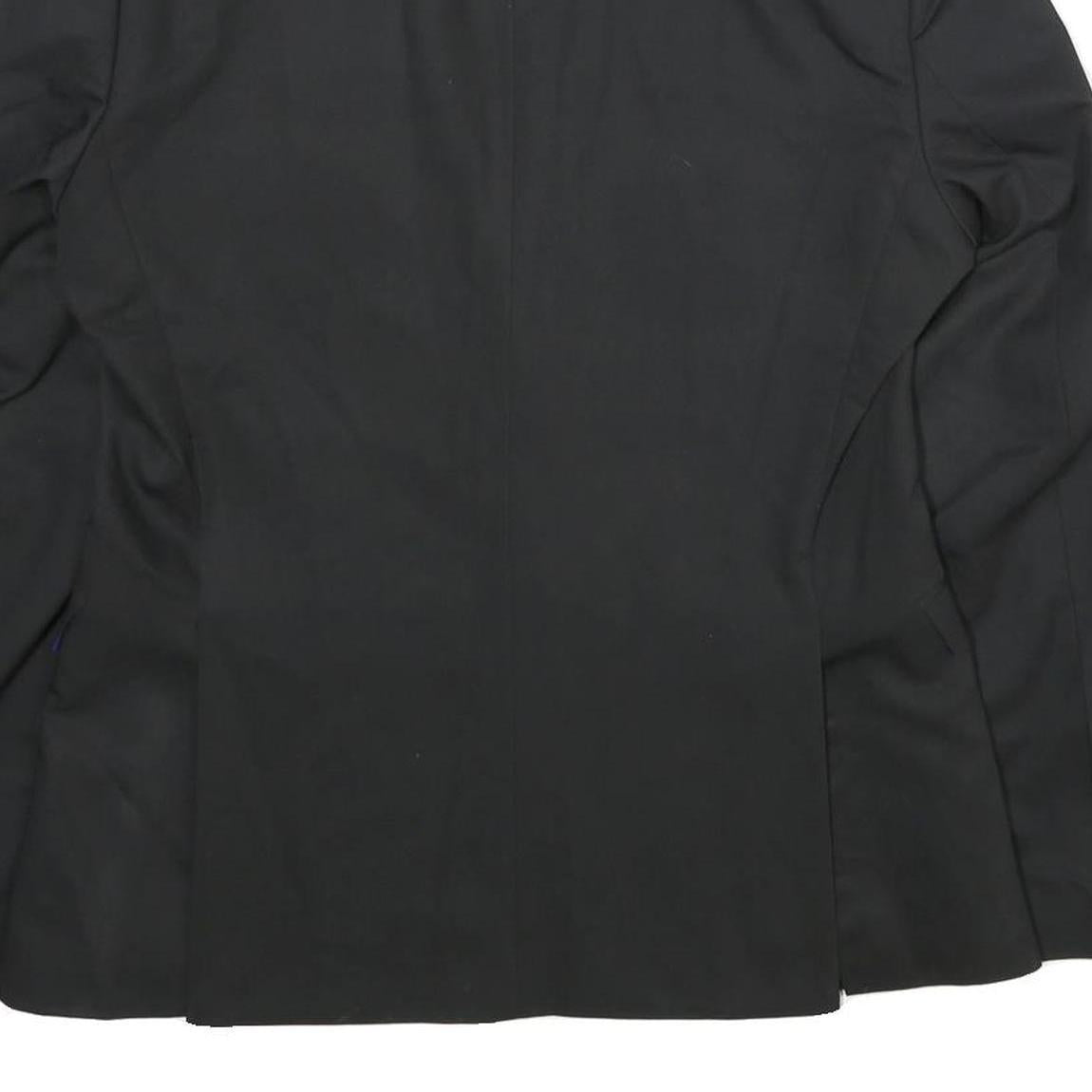 ZARA Mens Black Formal Button Jacket M Woven Classic Blazer Suit Elegant