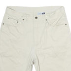 GARRY JEANS Mens Shorts Cream Casual L W33 Cotton Comfortable Fit