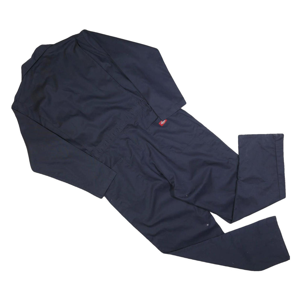 DICKIES Mens Navy Blue Classic Cotton Blend Regular Fit Dungarees L W40 L32