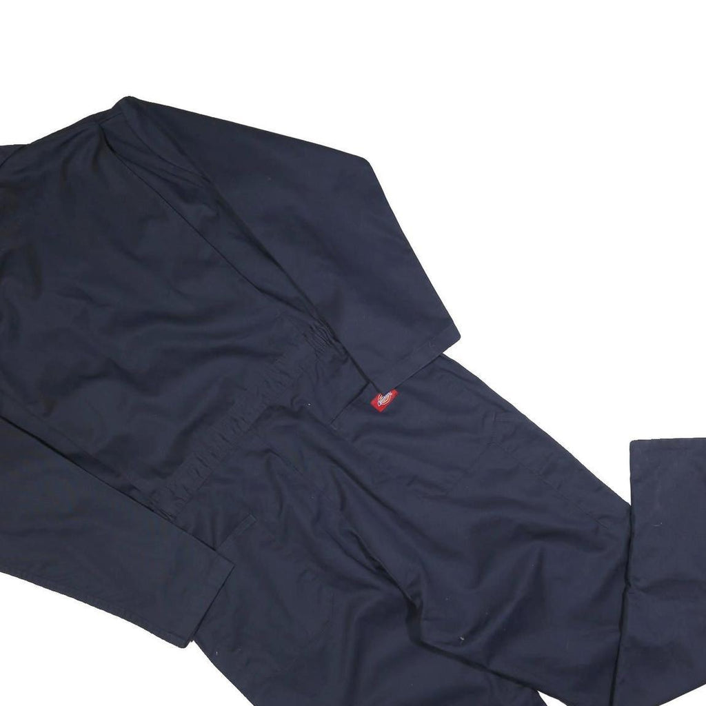 DICKIES Mens Navy Blue Classic Cotton Blend Regular Fit Dungarees L W40 L32