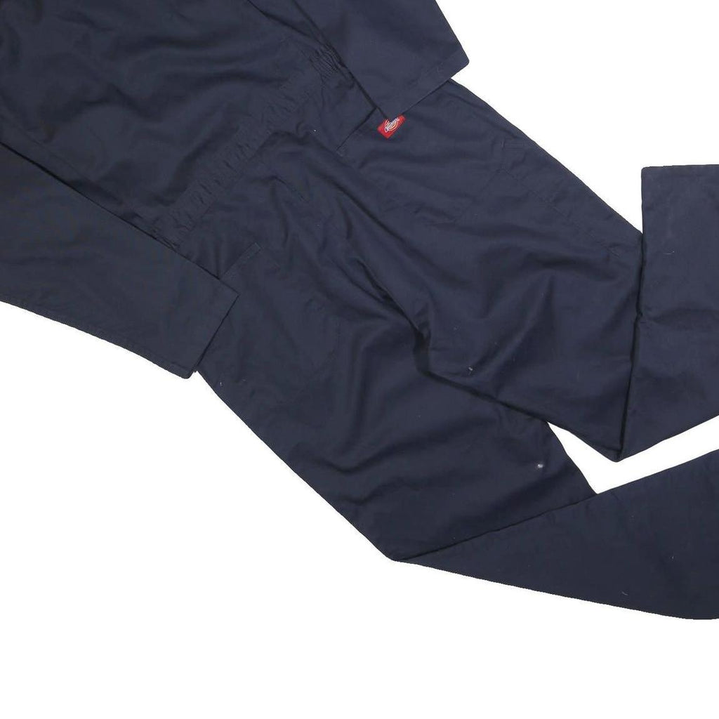 DICKIES Mens Navy Blue Classic Cotton Blend Regular Fit Dungarees L W40 L32