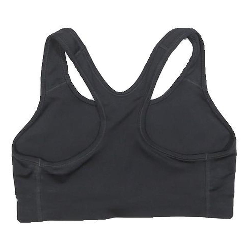 NIKE Womens Black Sports Bodysuit Sleeveless Crew Neck M Logo Activewear