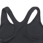 NIKE Womens Black Sports Bodysuit Sleeveless Crew Neck M Logo Activewear