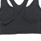 NIKE Womens Black Sports Bodysuit Sleeveless Crew Neck M Logo Activewear