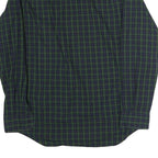 NAUTICA Mens Green & Blue Check Shirt M Button-Down Collar Long Sleeve Casual