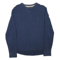 TIMBERLAND Mens Blue Crew Neck S Cotton Blend Pullover Sweatshirt Casual Wear
