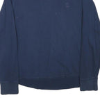TIMBERLAND Mens Blue Crew Neck S Cotton Blend Pullover Sweatshirt Casual Wear