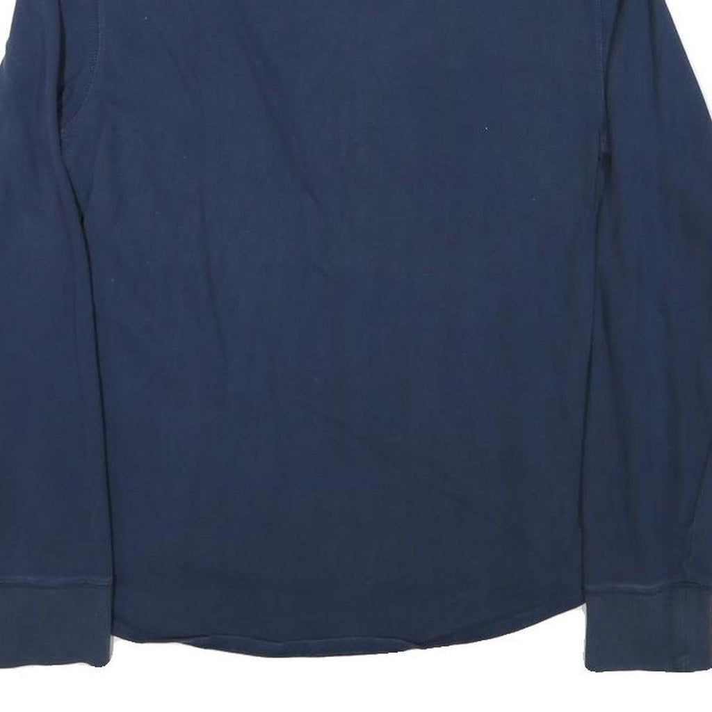 TIMBERLAND Mens Blue Crew Neck S Cotton Blend Pullover Sweatshirt Casual Wear