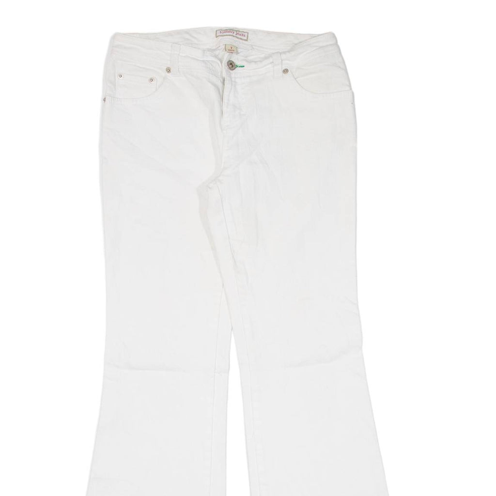 TOMMY JEANS Womens Jeans White Regular Flared W29 L30