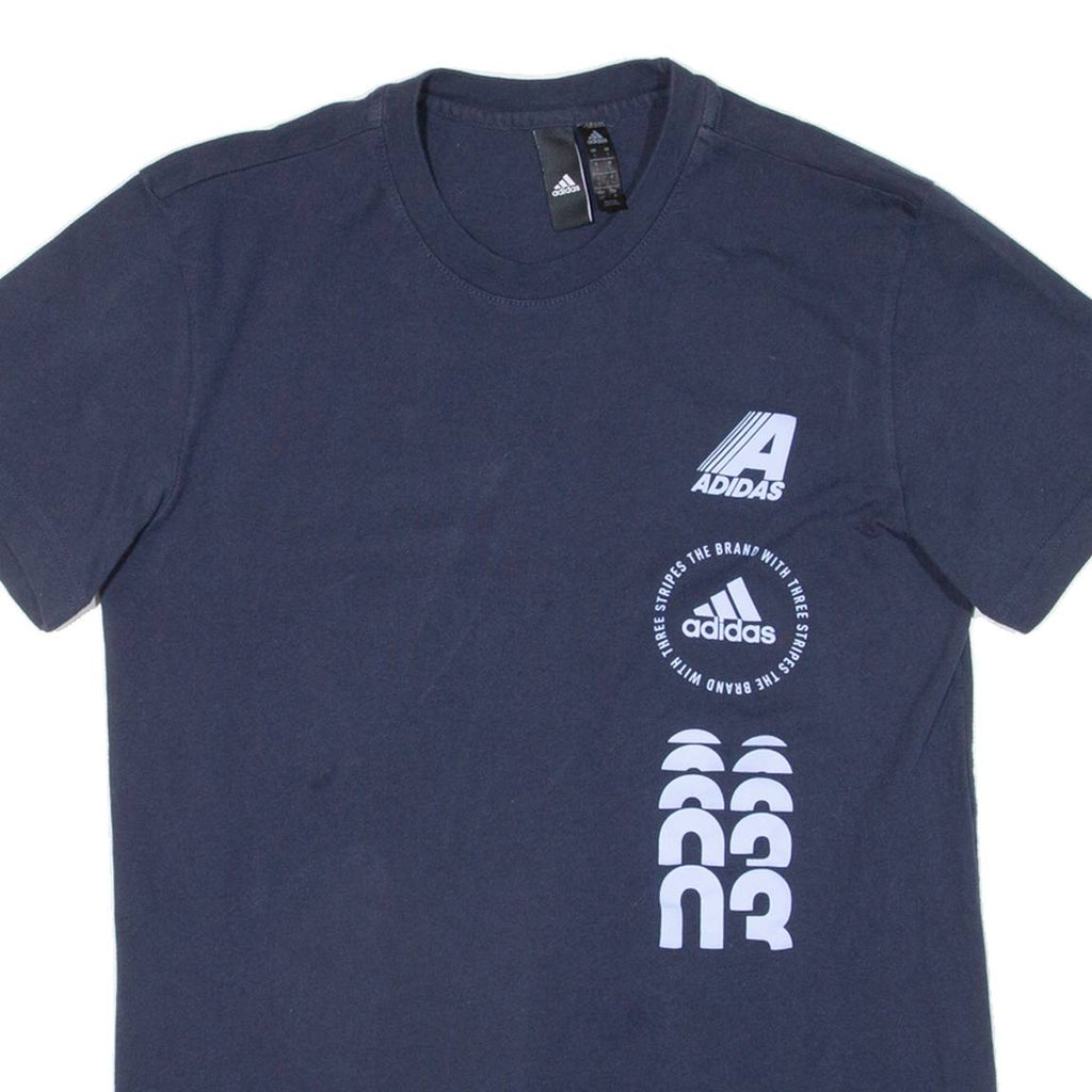 ADIDAS Mens T-Shirt Blue S