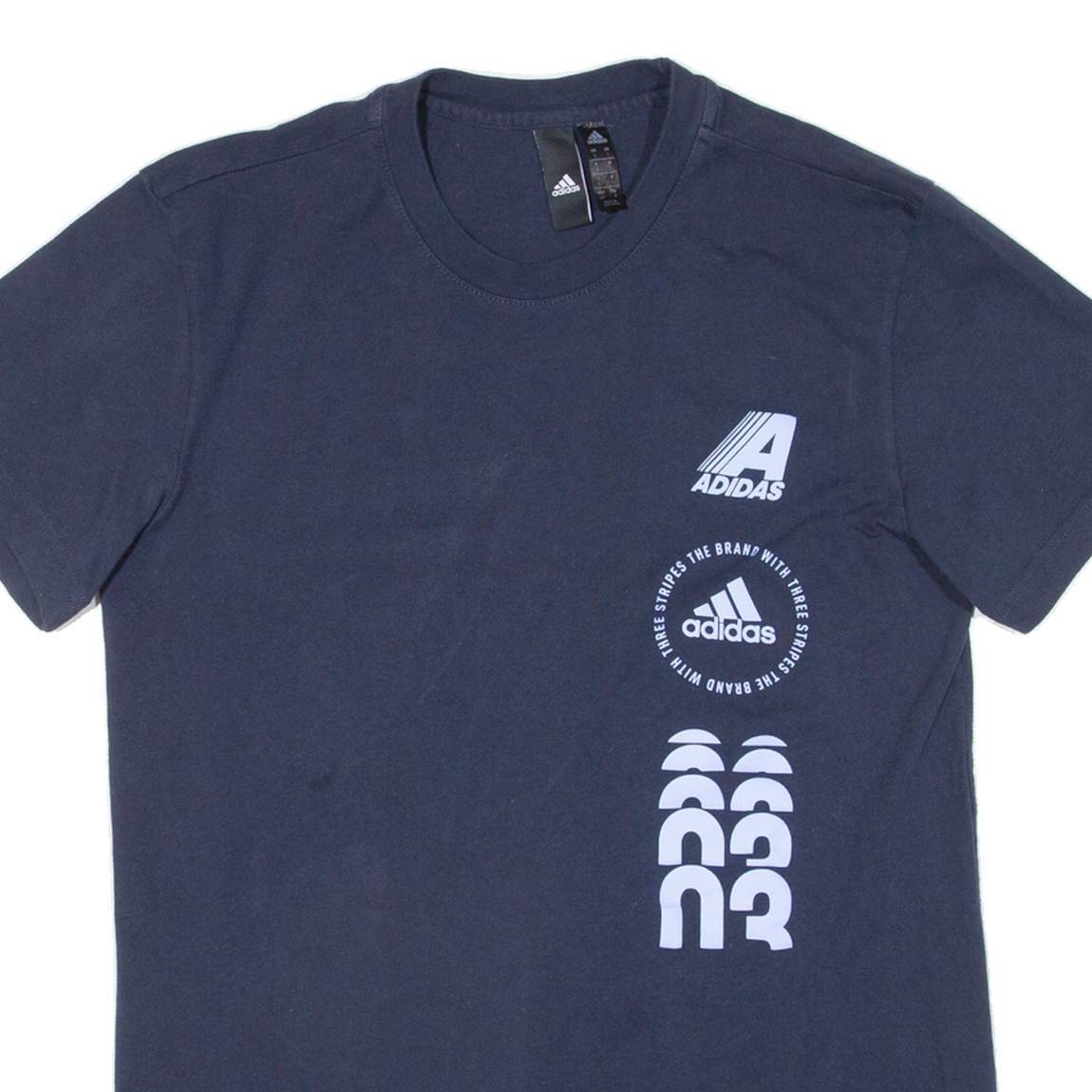 ADIDAS Mens T-Shirt Blue S