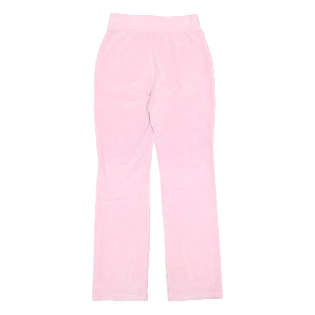 JUICY COUTURE Womens Joggers Pink XS W26 L31 Velour Relaxed Straight Comfortable