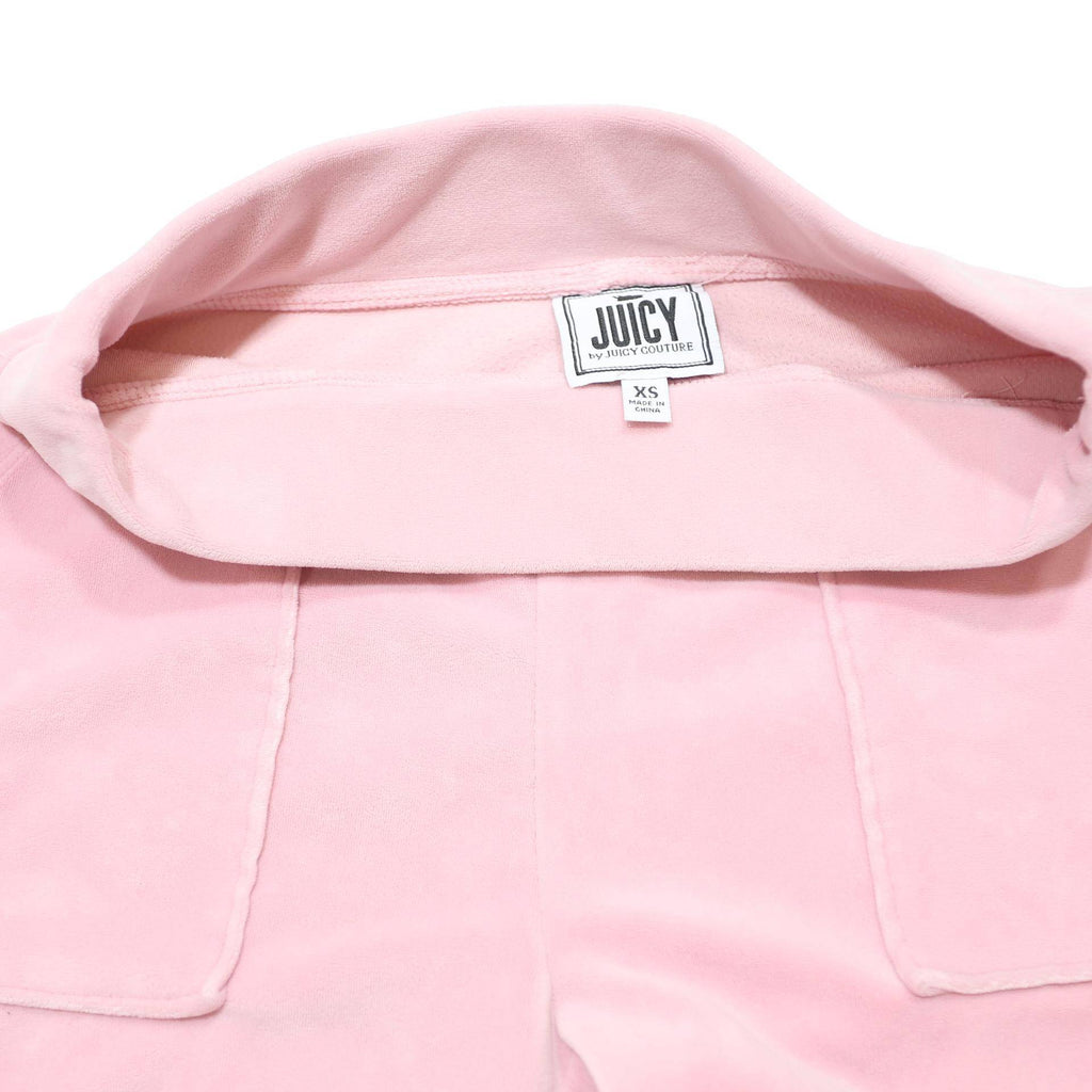 JUICY COUTURE Womens Joggers Pink XS W26 L31 Velour Relaxed Straight Comfortable
