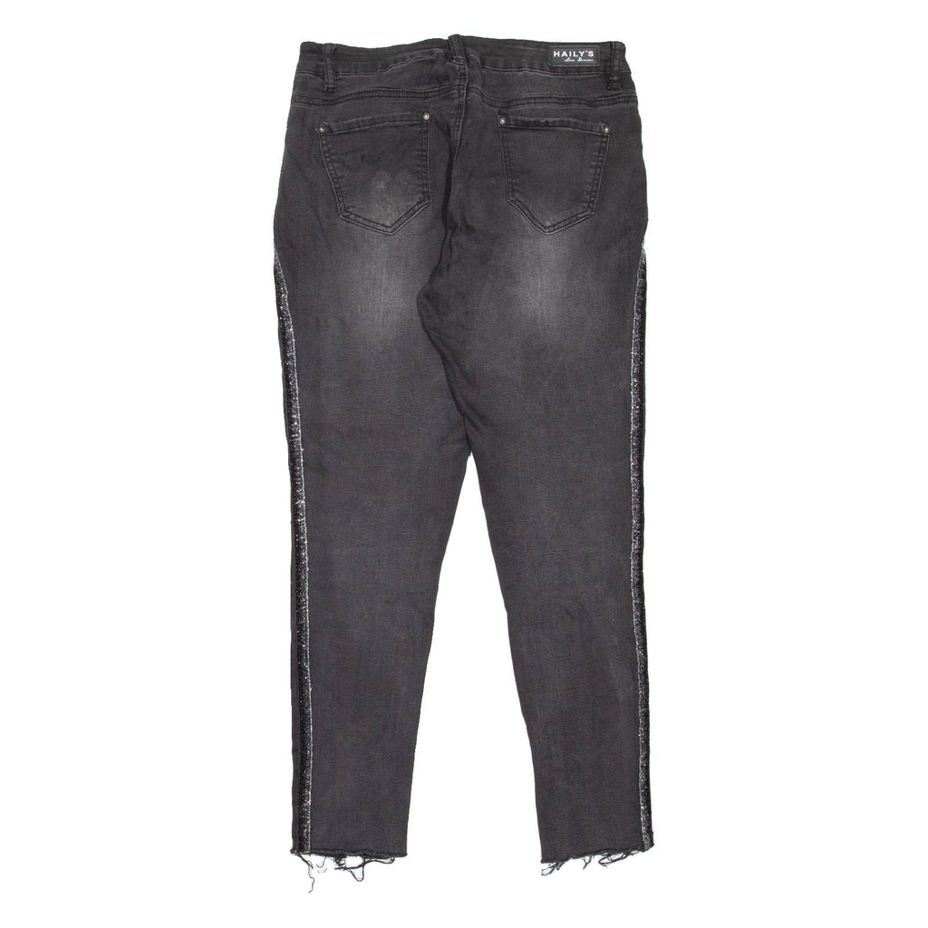 HAILY'S Womens Jeans Black Slim Skinny Stone Wash W29 L27