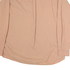 MALBORO CLASSICS Mens Beige Striped Cotton Shirt XL Button Down Pocket Casual