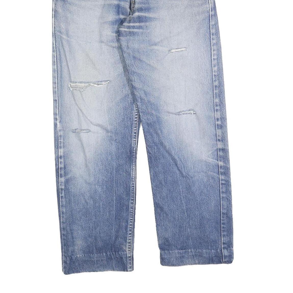 LEVI'S 521 02 Mens Jeans Blue Regular Straight Denim Medium W32 L26 Retro