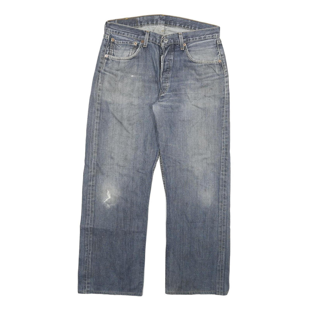 LEVI'S 501 Mens Blue Regular Straight Denim Medium W30 L27 Classic Button Fly