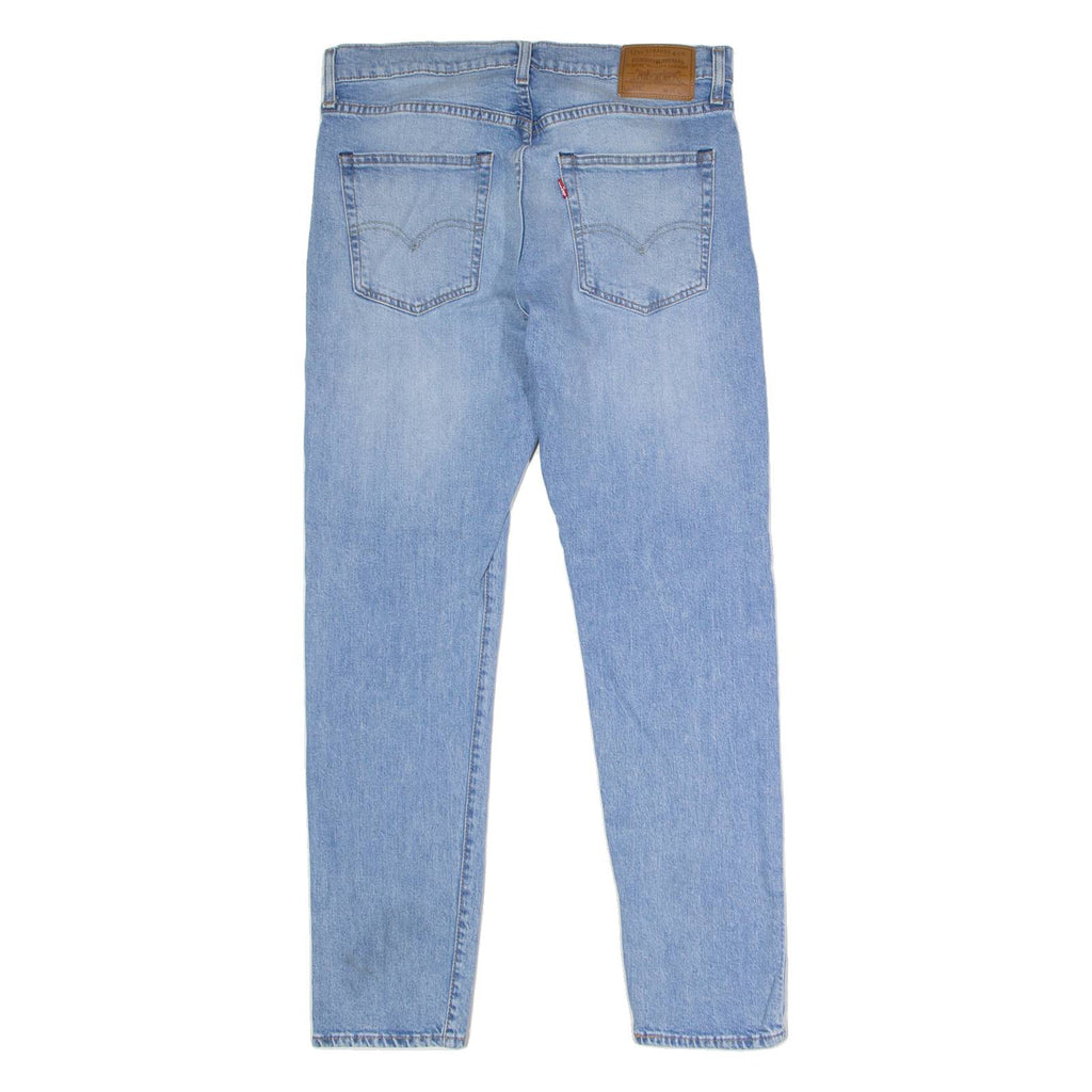 LEVI'S 512 BIG E Jeans Mens Blue Slim Tapered Stone Wash W34 L32
