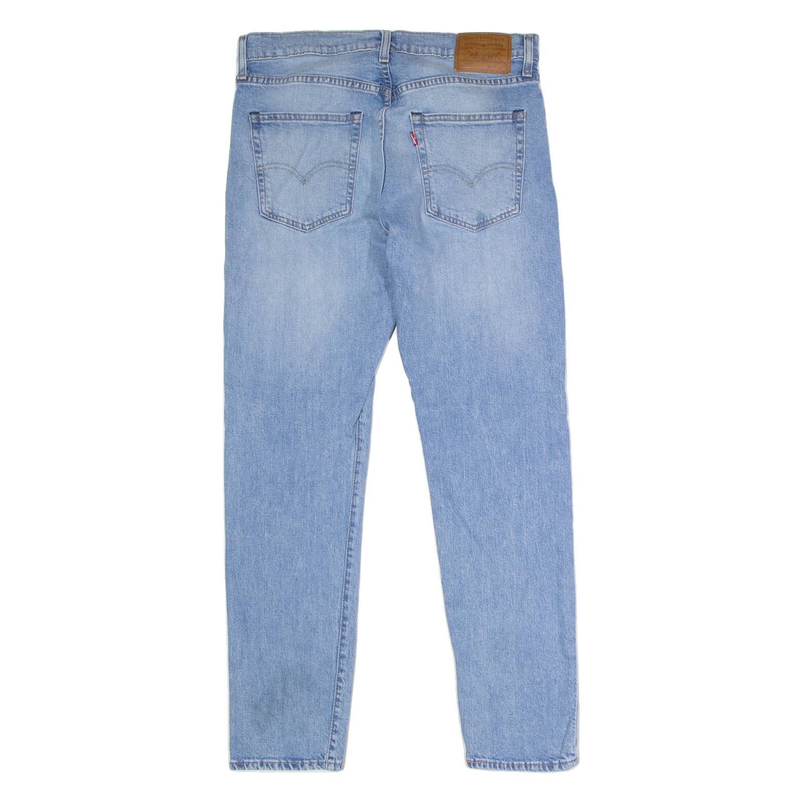 LEVI'S 512 BIG E Jeans Mens Blue Slim Tapered Stone Wash W34 L32