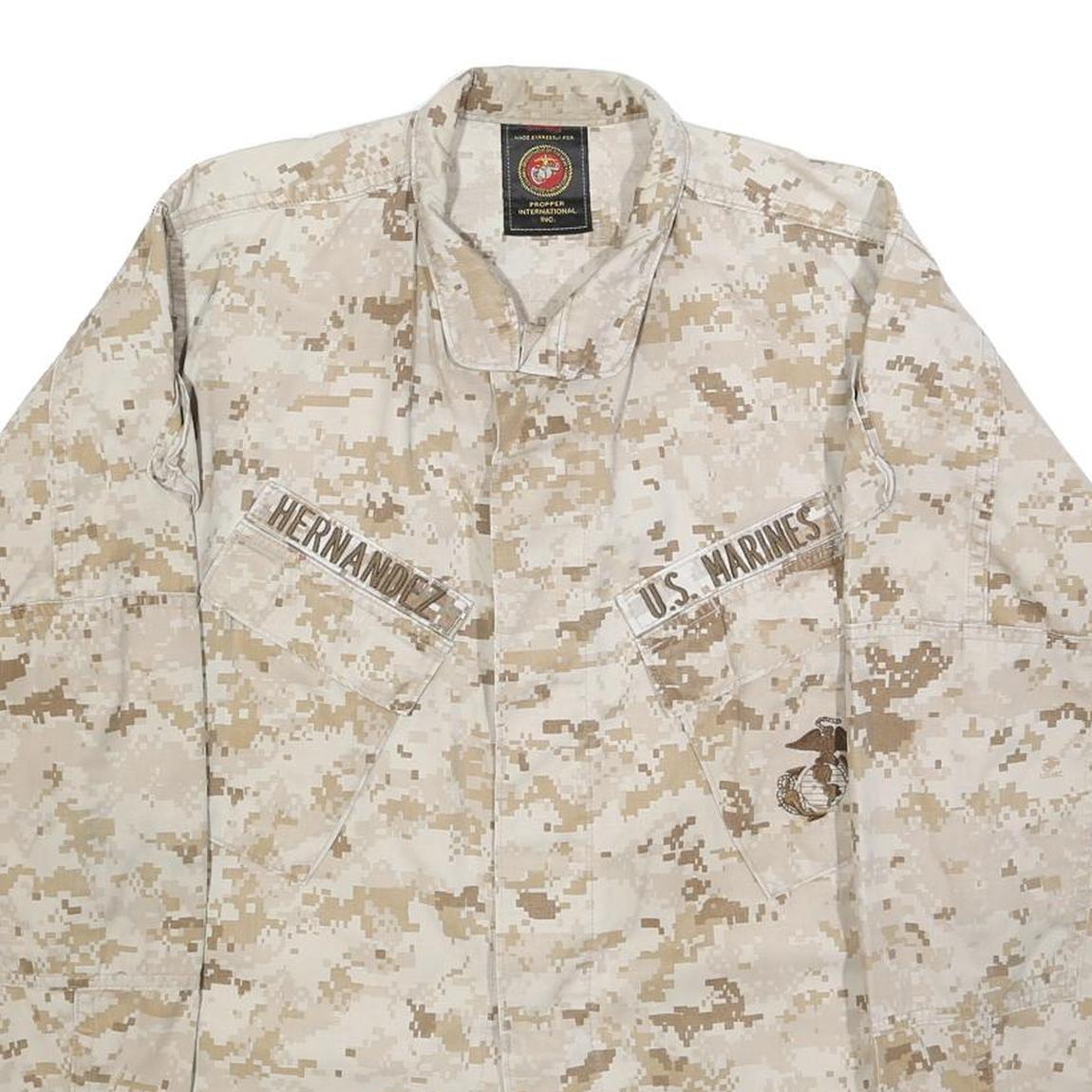 PROPPER INTERNATIONAL Mens Beige & Brown Camouflage Cotton Blend Jacket S