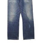 LEVI'S Mens Jeans Blue Regular Straight Denim Medium W32 L29 Button Cotton Blend