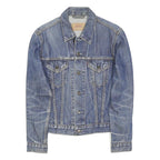 LEVI'S Womens Blue Denim Jacket S Cotton Button Classic Fit Casual