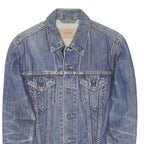 LEVI'S Womens Blue Denim Jacket S Cotton Button Classic Fit Casual